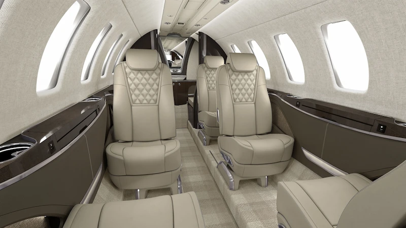 Charter-Cessna-Citation-CJ4-Interior Layout & Seating