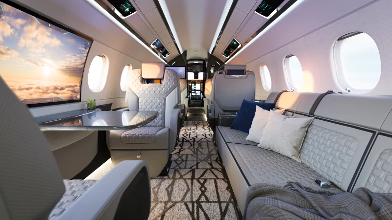 Charter-Embraer-Praetor-600-Interior