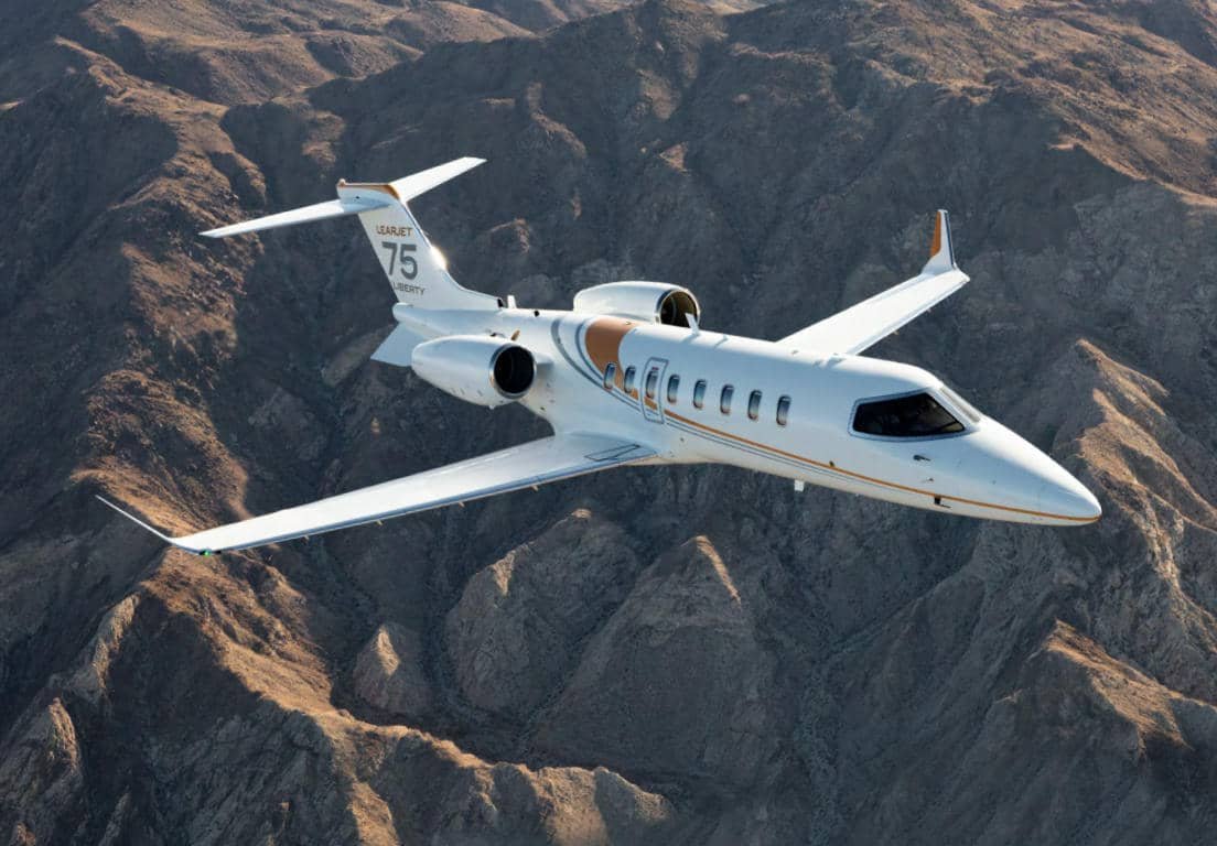 Bombardier Learjet 75 Liberty Honeywell TFE731 twin-engine configuration powering performance