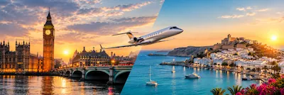 Private Jet London to Ibiza (and Ibiza to London)