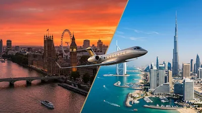 Private Jet London to Dubai (and Dubai to London)