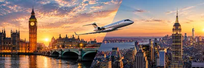 Private Jet London to New York (and New York to London)