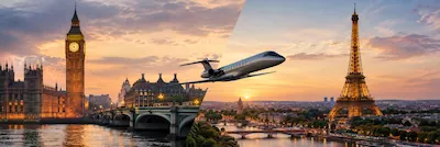Private Jet London to Paris (and Paris to London)