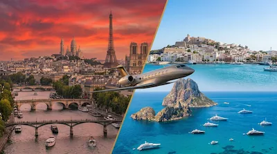 Private Jet Paris to Ibiza (and Ibiza to Paris)